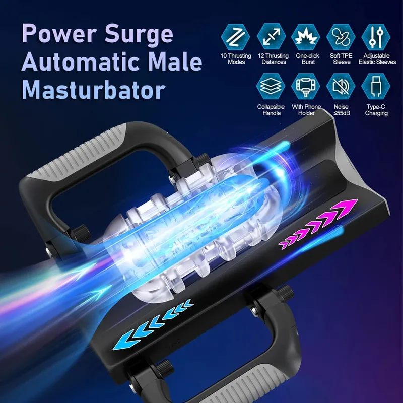 12cm 6-Segment Fixed-point Telescopic High Speed Male Masturbator One-Key Burst Masturbation Cup Trainer Sex Toys for Men — image 2