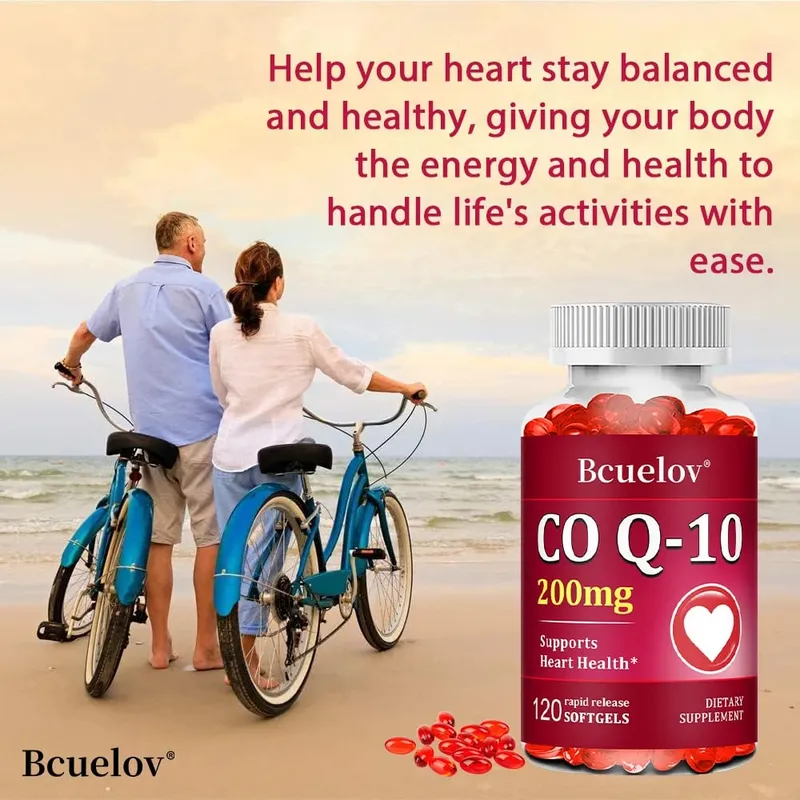 Coenzyme Q10 Capsules 200mg - Provides Energy Promotes Heart Cardiovascular Health Circulation Support Antioxidant — image 5