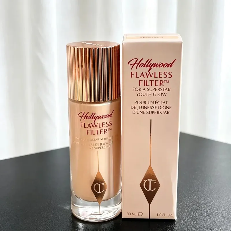 Charlotte Tilbury Matte Setting Pressed Powder 4 Colors Liquid Foundation Hollywood flawless filter CT Makeup Bag Gift Cosmetics