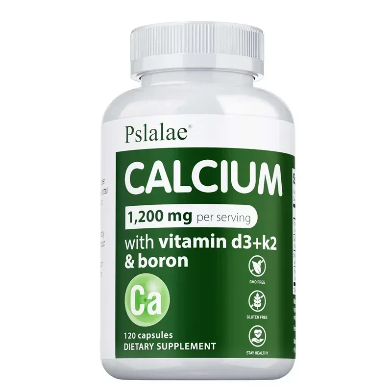 Calcium 1 200 Mg with Vitamin D3 for Women & Men - Supports Bone & Immune Health Maintains Joint Function Non-GMO Gluten-free