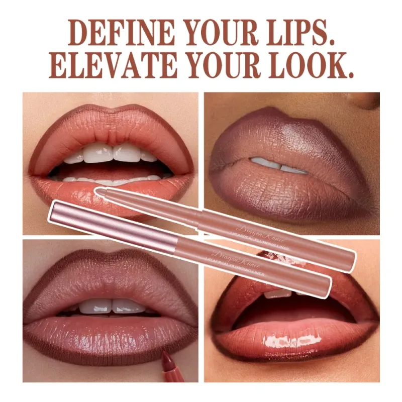 Multi Color Matte Lip Liner Crayon Velvet Waterproof Lip Pencil for Outline & Fill Lips Long Lasting Non Stick Lip Makeup