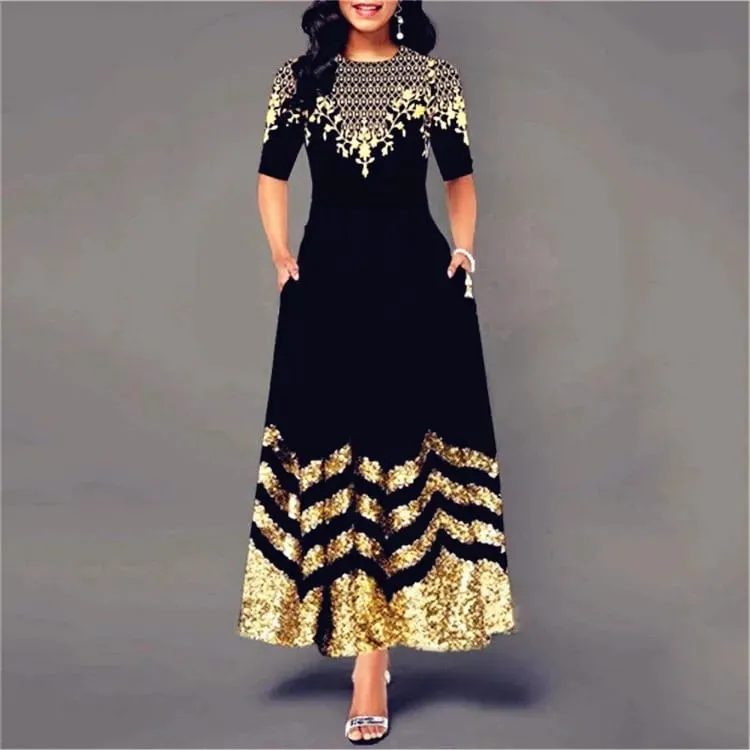 Women New Loose Boho Vintage Ruffles Befree Spring Elegant Party 5XL Dress Large Big Summer Party Maxi Dresses