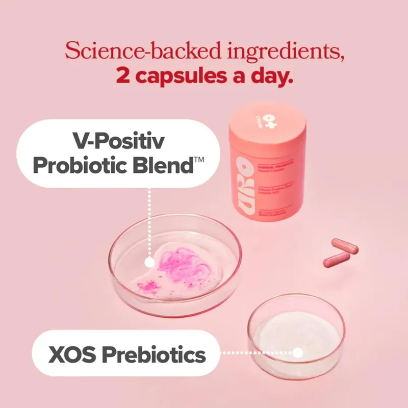 Vaginal Probiotics for Women pH Balance with Prebiotics & Lactobacillus – Promote Healthy Vaginal Odor & Flora 60 Capsules