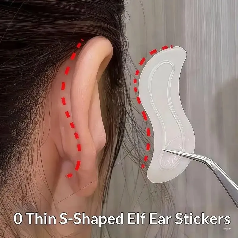 S-shaped Cosmetic Ear Corrector Elf Ear Stickers Ear Supporters Self Adhesive Cosmetic Ear Stickers Invisible Ear Stickers