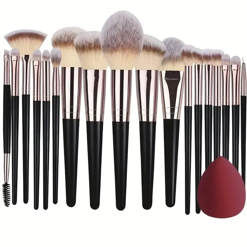 Professional 3/20PCS Makeup Brushes Set Soft Fluffy Eyeshadow Foundation Concealer Blending Blush Brush Kabuki Women Beauty Tool — image 12