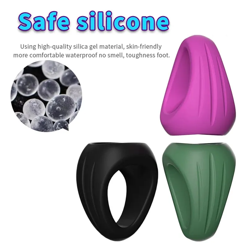 Cincin Zakar Lelaki Cincin Zakar Silikon Kunci Lelaki Ejakulasi Scrotal Ball Stretcher Anillo Hombre Cockring Mainan Seks Untuk Lelaki