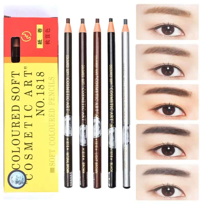 1818 Best Quality Phibrow Pencil Peel Off Pull Roll Paper Eyebrow Pencil Eyebrow Tint Makeup Brow Liner Long-Last Set with