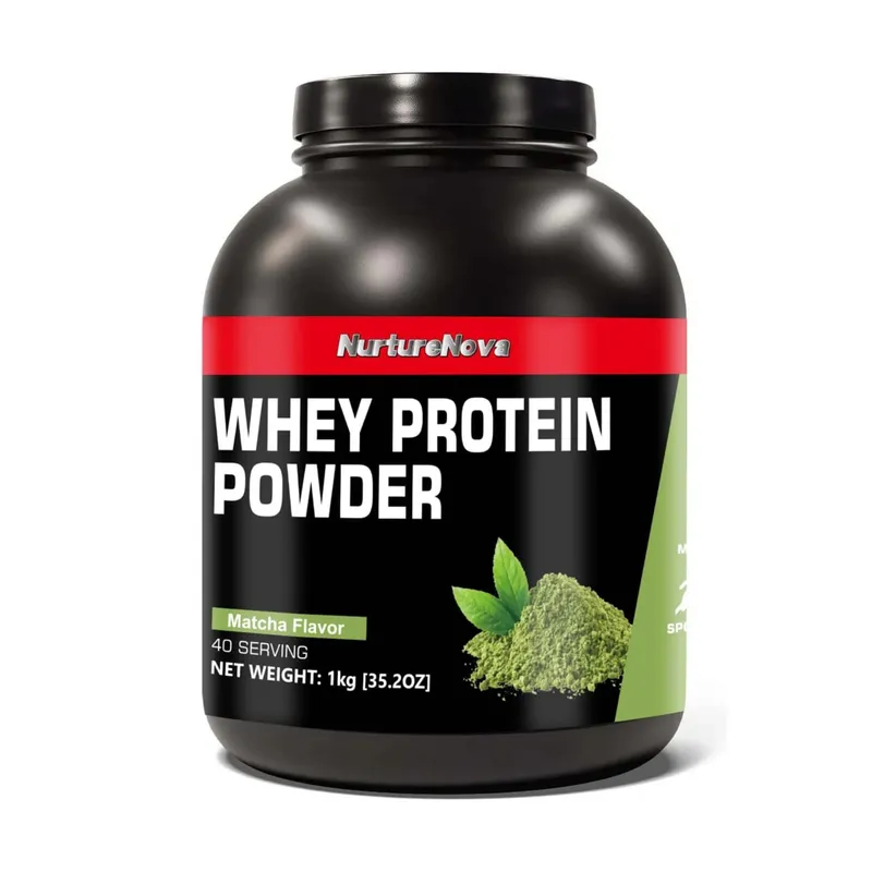 NurtureNova Whey Protein Powder 40 Servings Protein Drink Mix for Adults Chocolate Matcha Strawberry Flavor Daily Nutrition