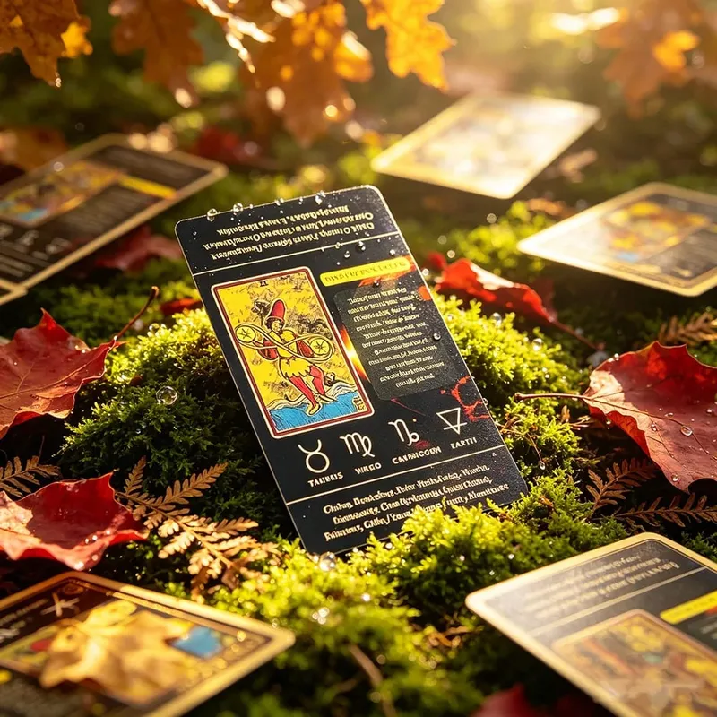 Tarot With Keywords 78 Cards Space Art Tarot with Printed Meanings Cards Game Ideal for Meditation Healing & Divination — image 5