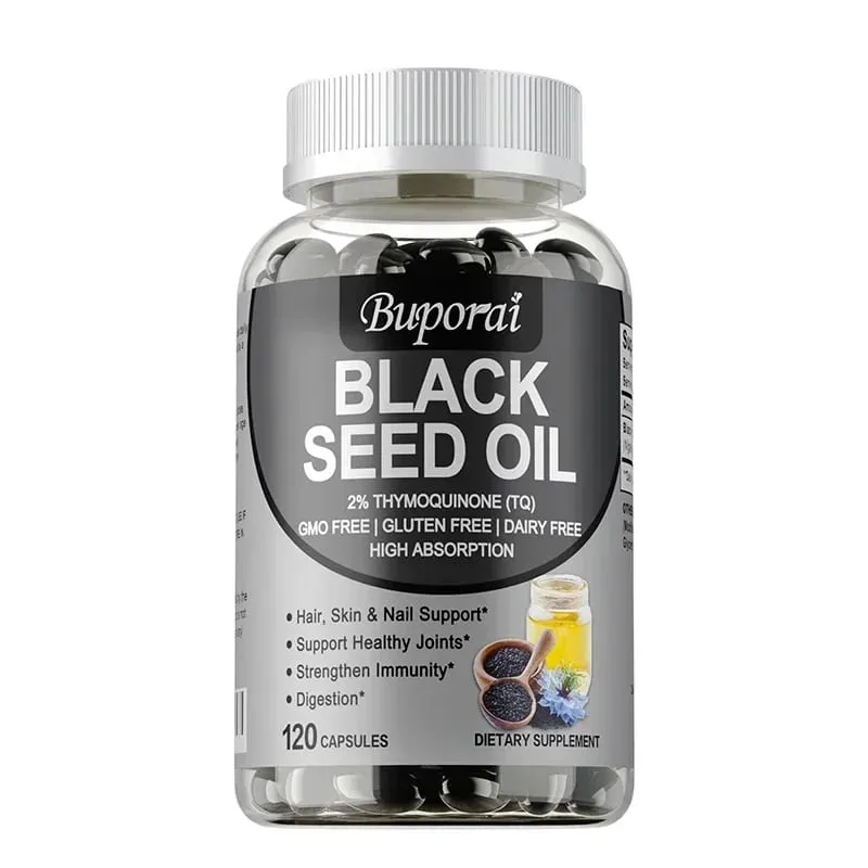 Premium Black Seed Oil 120 Capsules - Support Overall Health | Immune System Support Non-GMO Gluten-Free Supplement