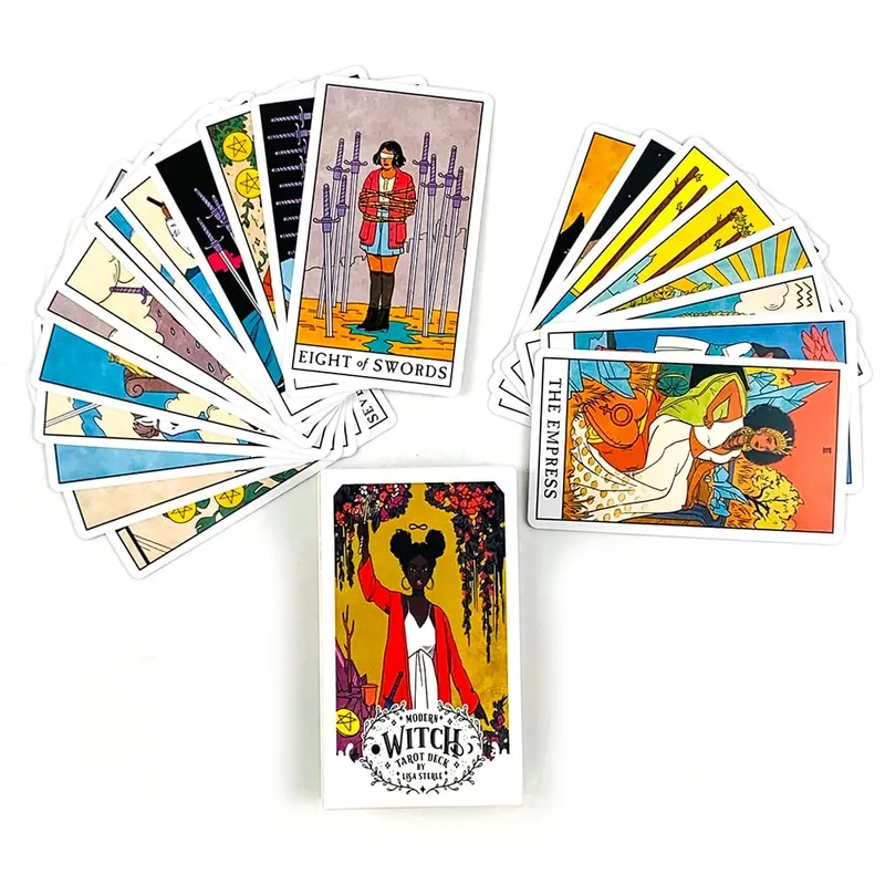 Cartes de Tarot de sorcière modernes, 78 jeux de cartes de Divination anglaise Oracle, parfaits pour les débutants, les femmes et les filles, usage personnel