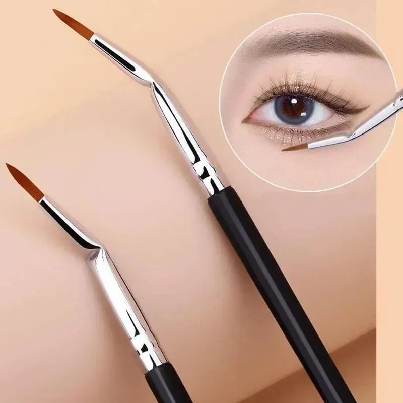 Bent Liner Makeup Brushes Angled Eyeliner Brush Fine Eyeliner Brushes Eye Contour Makeup Tool Eyeshadow Eye Brow Brushes Tool