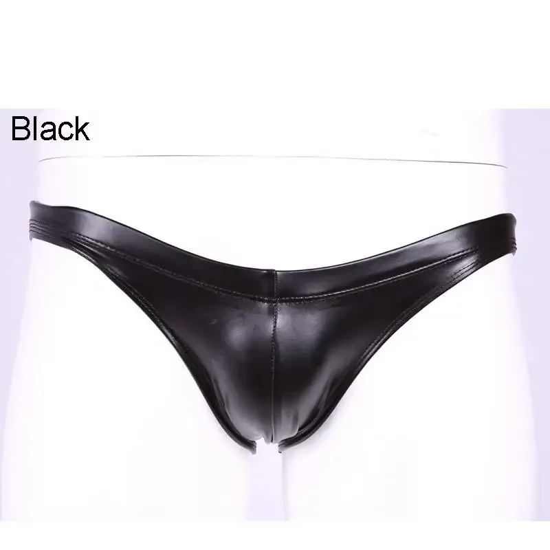 Celana Renang Mengkilap Minyak Busa PU Elastis Bokong Rendah Pengangkat Bikini Slip Shirring Jahitan Selangkangan Pakaian Dalam Celana Pendek Mandi