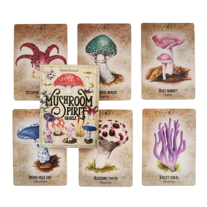 Mushroom Spirit Oracle Cards Board Games