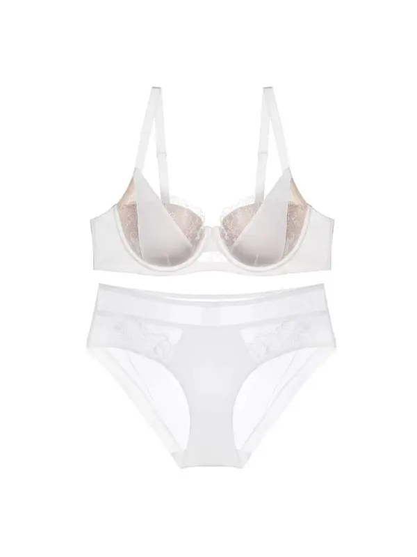 French Lace Embroidery Sexy Bra Set Push Up Minimizer Gather Support Full Coverage Comfort Lingerie for Big Breasted Women 2PCS — image 5