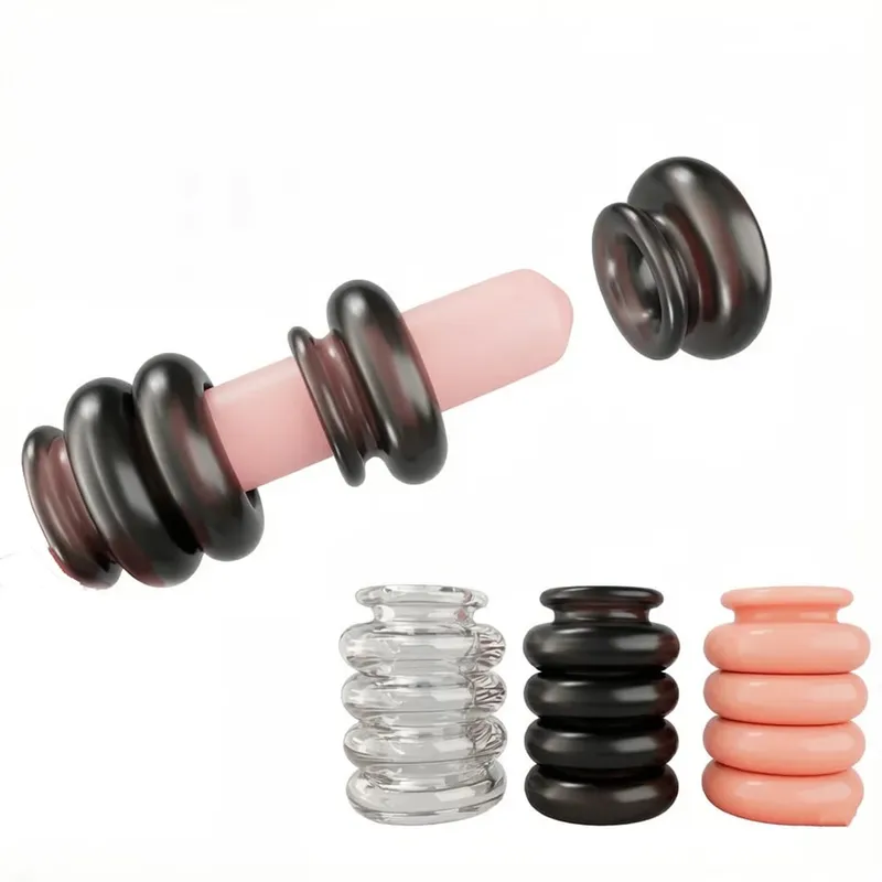 Delay Ejaculation Soft Cock Penis Rings Ball Stretcher Scrotum Testis Restraint Adult Game Sex Toys for Men Gay Reuse TPE — image 1