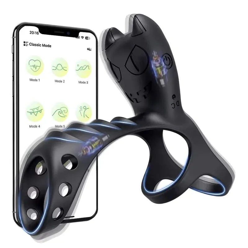 APP Control Vibrating Cock Ring Penis Ring for Men Clitoris Stimulator Vibrator for Women Ejaculation Delay Sex Toy for Couples