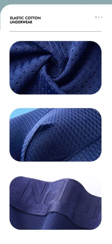 4pcs Ice Silk Mesh Boxer Shorts Men's Underwear Cool Underpant Breathable Sexy Slim Panties Bamboo Lingerie Wholesale Lots L-6XL 3256806582323621