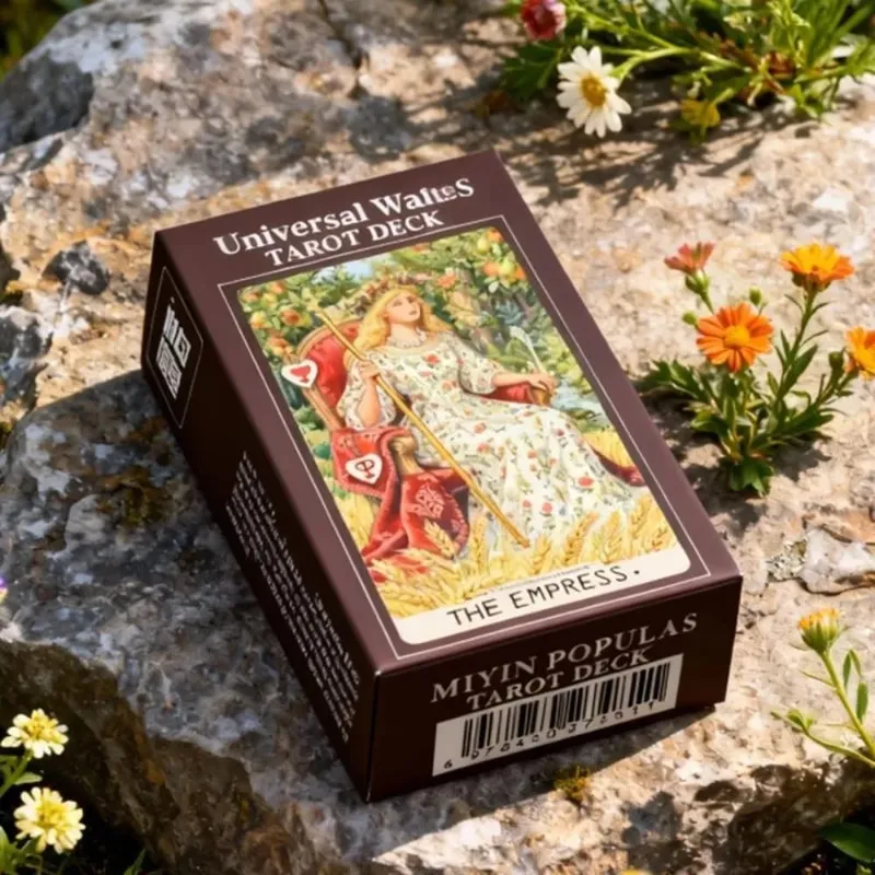 Tarot: Exquisite Painterly Illustration Deck - 78 Pcs Art Divination Cards - Tarot Gift Set for Witches 10.3*6cm