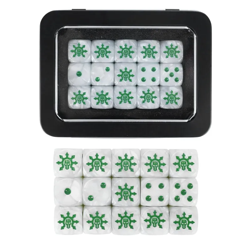 15PCS 16mm/0.63inch D6 Wargaming Dice Set for Tabletop Miniatures Game Damage Tracking Army Faction Themed Dice Tokens — image 18