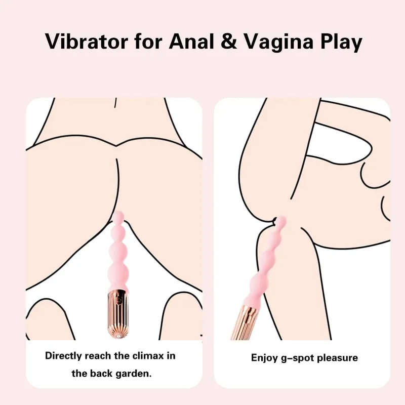 Anal Bead Vibrator For Women Vagina Clitoris Stimulator Vibrating Butt Plugs Male Prostate Massager Anus Sex Toy Couple Sex Toy