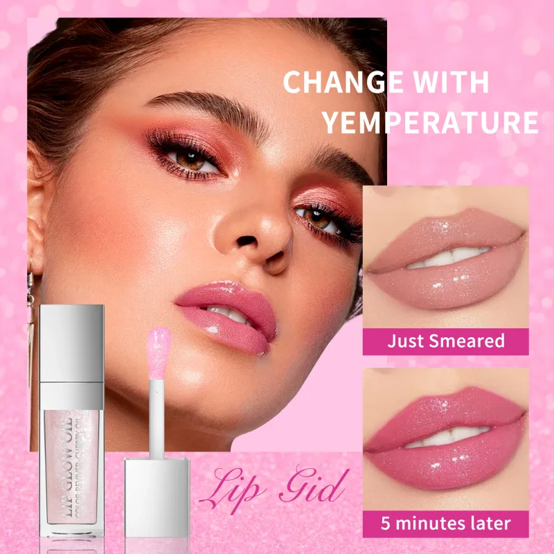 1 Pcs Hydration and Moisturizing Semi Transparent Color Changing Lip Gloss Long Lasting Natural Daily Lips Care Makeup Cosmetics — image 5