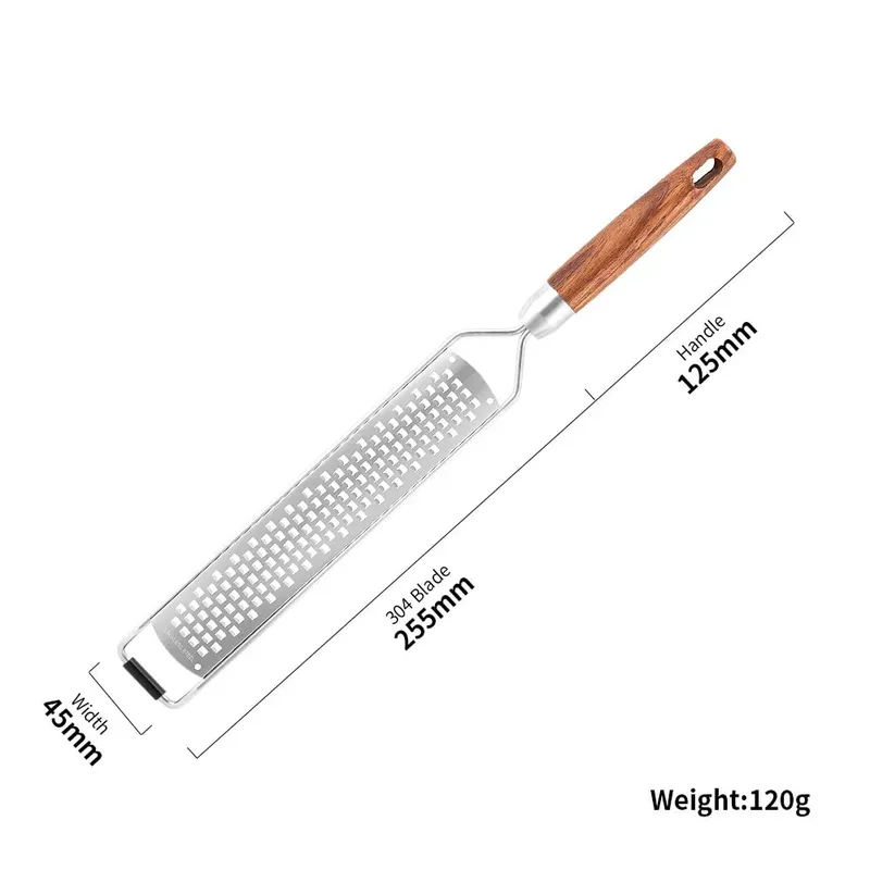 Stainless Steel Cheese Grater Slicer Lemon Zester Chocolate Chopper Fruit Peeler Planer Non-Slip Handle Lightweight Cook Gadgets