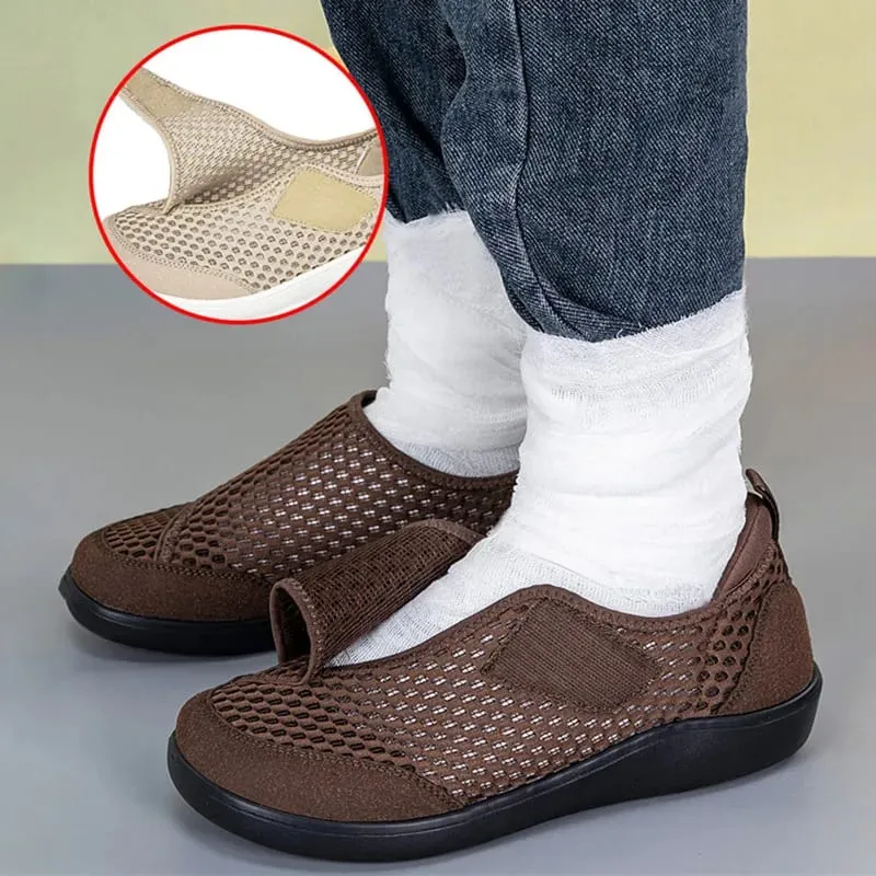 New Casual Orthopedics Wide Feet Swollen Shoes Thumb Eversion Adjusting Sneakers Comfortable Couple Diabetic Shoes Walking Shoes — image 2