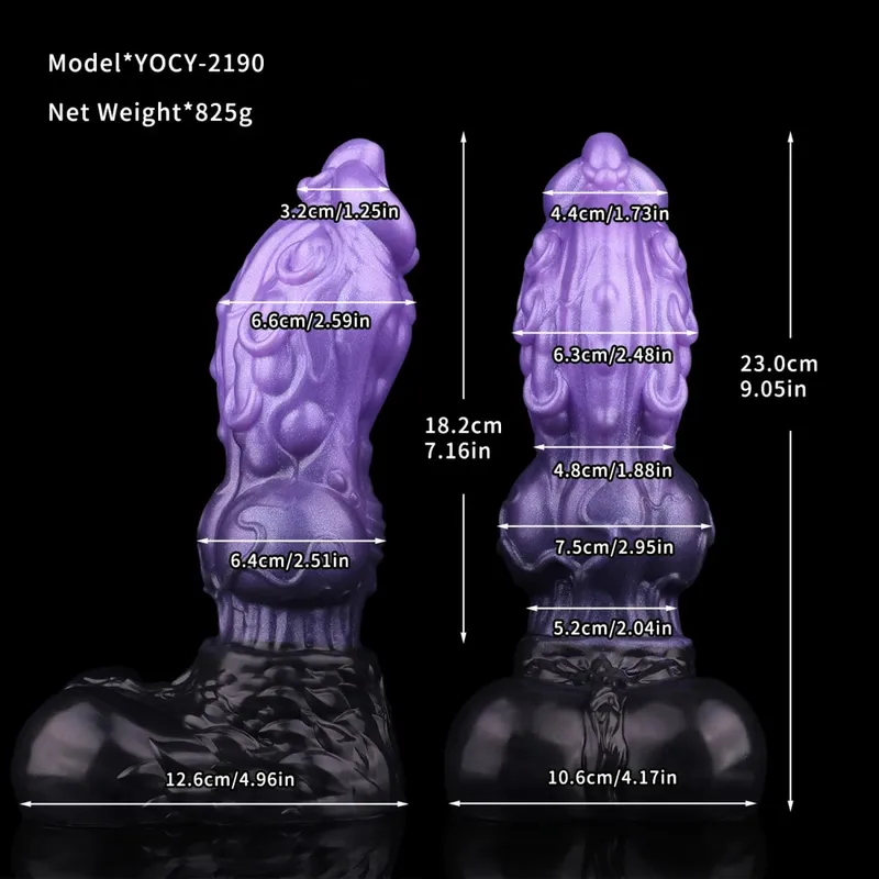 Silikonový koňský dildo anální kolík s velkým uzlem Vaginální stimulátor bodu G s přísavkou Sexuální hračka pro dospělé pro ženy Muži