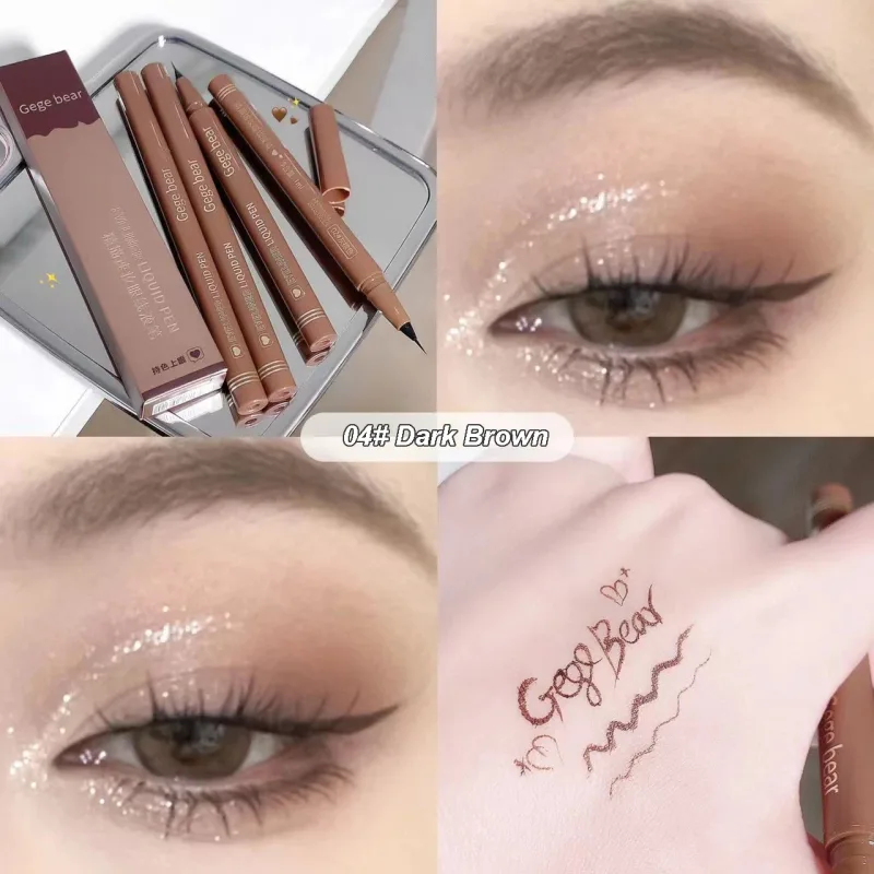Gege Bear Liquid Eyeliner Pen Waterproof Smudge-proof Fast and Precise Makeup Quick and Smooth Drying Lower Eyelash Pen — image 7
