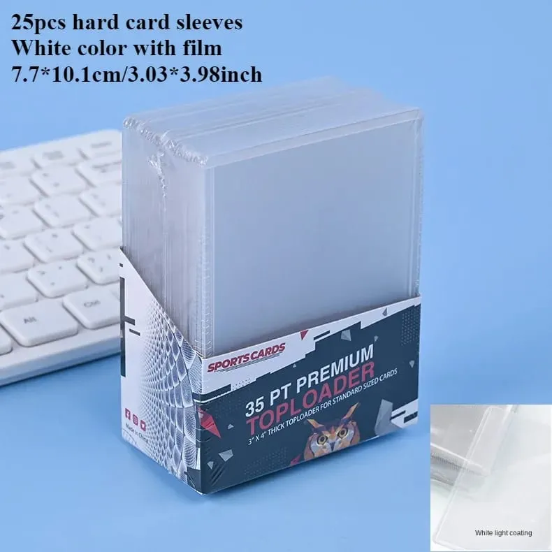 3"X4" Card Sleeves Top Loaders Baseball Trading Sports Football Card Protectors Hard Plastic Toploader Cards Holder Penny Sleeve