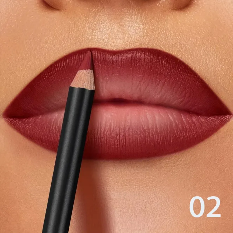 6-Color Waterproof Matte Lip Liner - Long-Lasting Non-Transfer Formula Matte Finish 6 Versatile Shades
