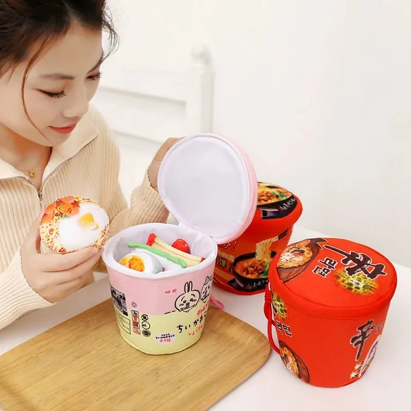 Simulation Lifelike Noodle Series Plush Toys Creative Stuffed Soft Instant Noodle Bucket Funny Pillow for Girls Gift Home Decor — image 6