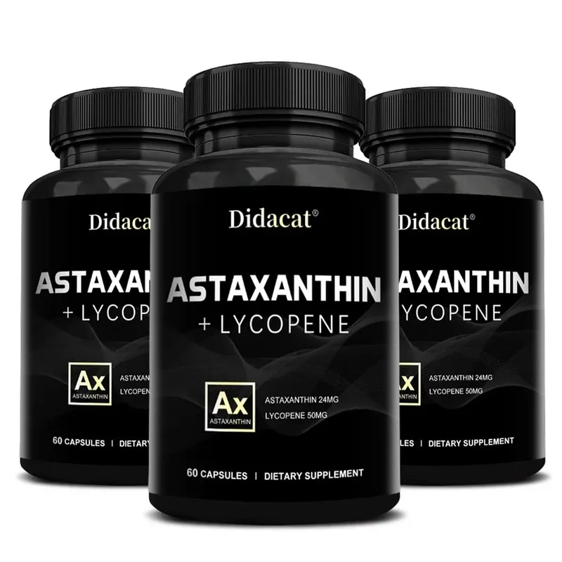 Astaxanthin-Ergänzungsmittel für Männer und Frauen | Aus der Mikroalge Haematococcus Pluvialis zur Unterstützung der Augen- und Hautgesundheit