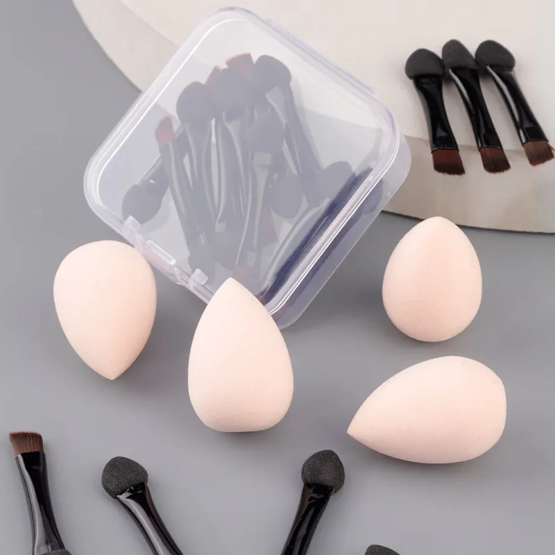 10 Pcs Small Makeup Brush Eyeshadow Applicator Double Sided Eyeshadow Brushes