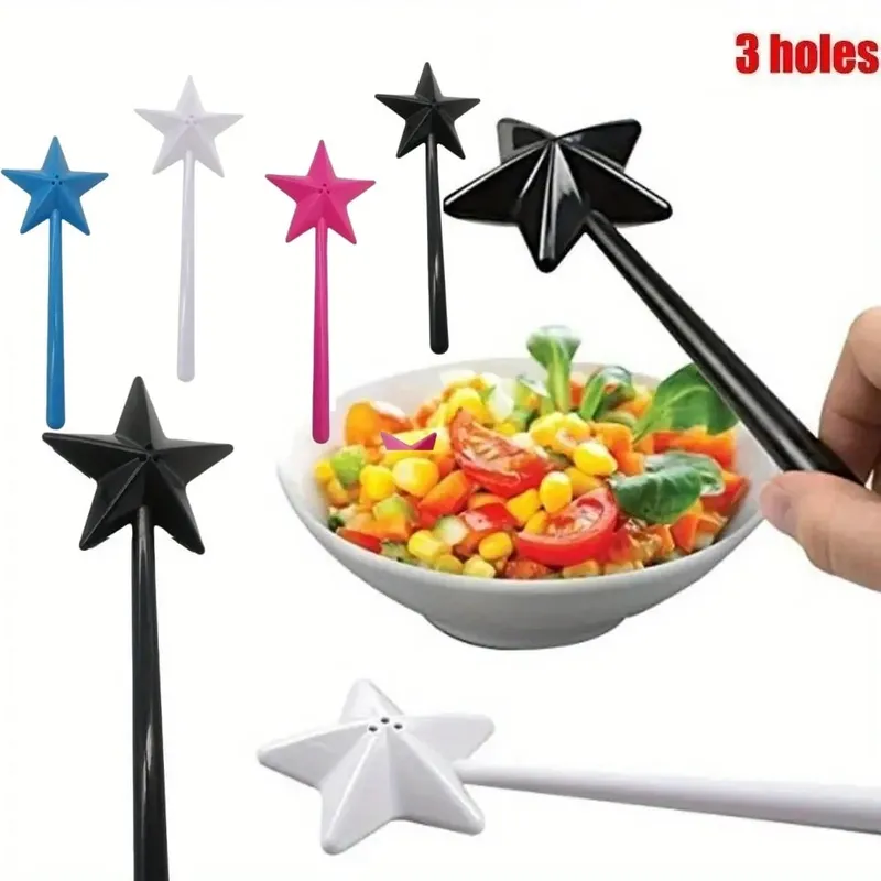 Bacchetta magica ricaricabile con stella portatile, dispenser per spezie, sale e pepe, set da cucina, forniture per barbecue, regali per feste di Halloween