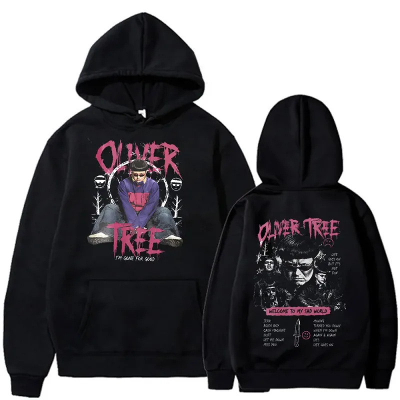 Oliver Tree Hoodies Life Goes on 1993-2026 Fans Gift Pullovers Men Clothing Fashion Hip Hop Oversized Casual Hooded Sweatshirts — image 1