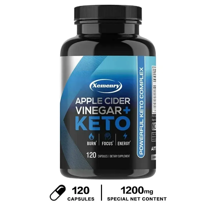Keto Apple Cider Vinegar Capsule - Supports Appetite Metabolic Function Improves Digestion Enhances Satiety and Gluten-free