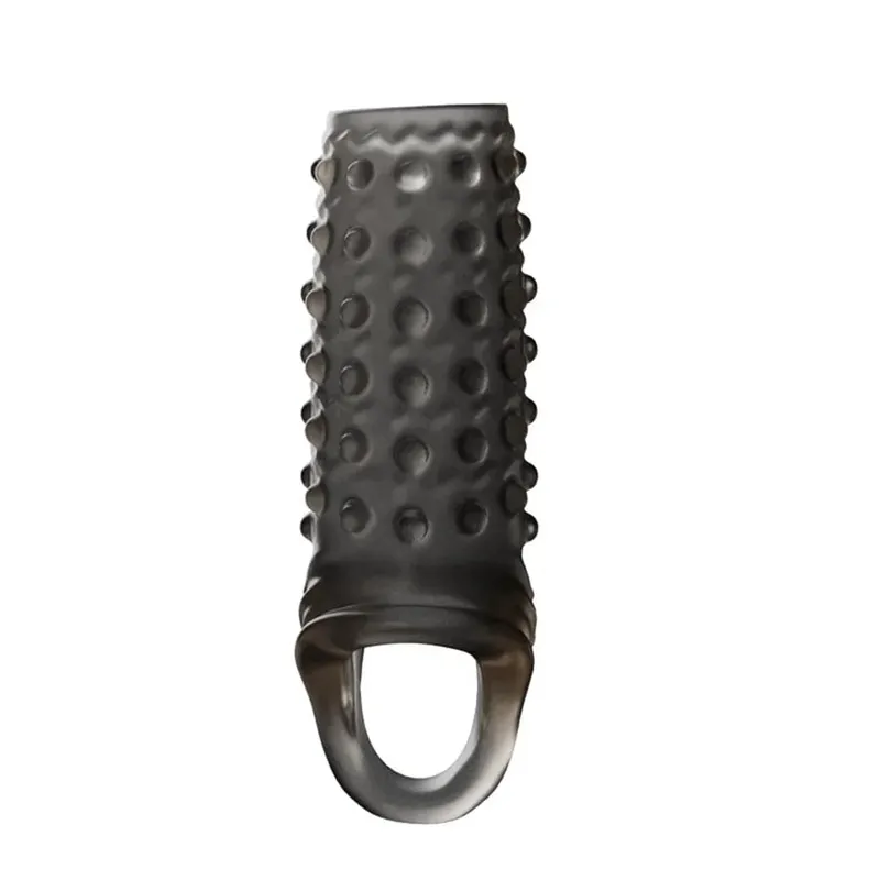 Adult Games Silicone Penis Sleeve Penis Enlargement Sleeve Dick Extender Penis Enlarger Sex Toys For Men Delay Reusable