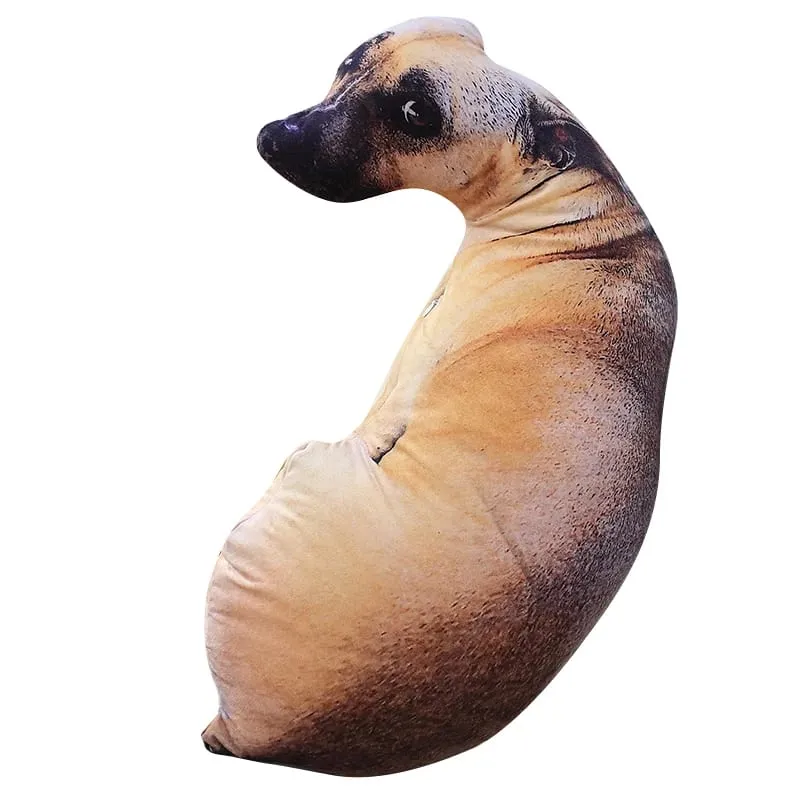 18 Kinds Dog Cat Animal Plush Pillow Both Sides Printing Stuffed Pug Corgi Hound Shar Pei Throw Pillow Sofa Home Decor Men Gift — image 7