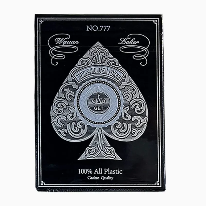 Premium Gold Edge Silver Edge Playing Cards PVC Plastic Waterproof Durable Poker Cards Large Character Deck of Cards for Parties — image 8