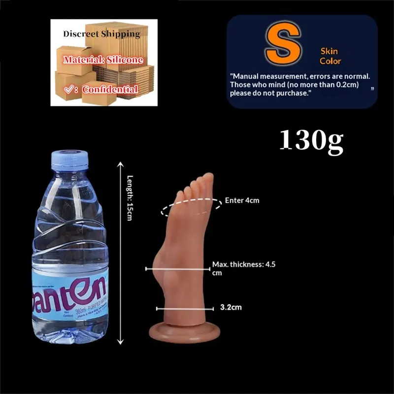 Feet Style Anal Plug Big Silicone Ass ButtPlug Deep Masturbator Dildo Dilator Stimulator Anal Dildo Adult Sex Toy For Women 성인용품 — image 7