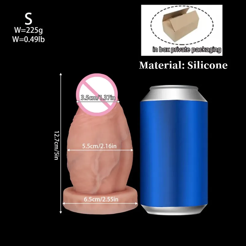 Ny Realistisk Stor Kæmpe Tyk Anal Dildo Butt Plug Kæmpe Stor Blød Silikone Anal Plug Expander Træning Voksen Sexlegetøj til Kvinder