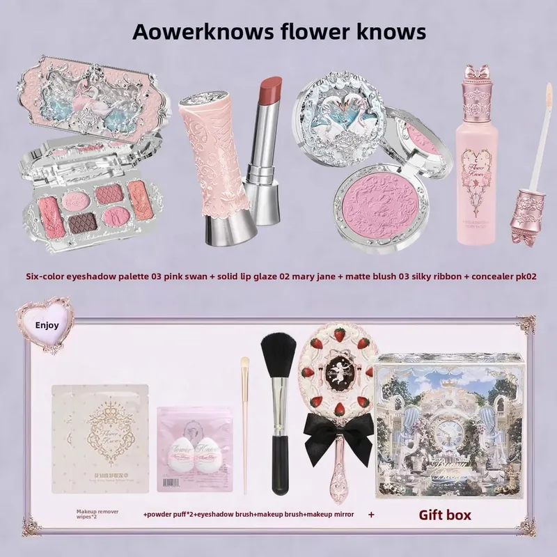 Flower Knows Knight Unicorn Treasure Chest Set