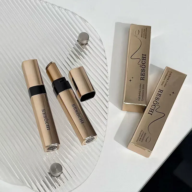 Three Color Gradient Pearlescent Eye Shadow Stick Water&Sweatproof Non-smudge Three Dimensional Natural Lazy Eye Shadow Pen — image 6