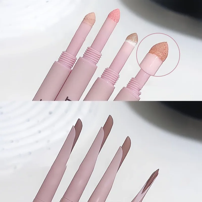 Sweetmint Meniscus Double-ended Silkworm Eyemakeup Highlight Naturally Brightening Long-lasting Eye Makeup Two-in-One