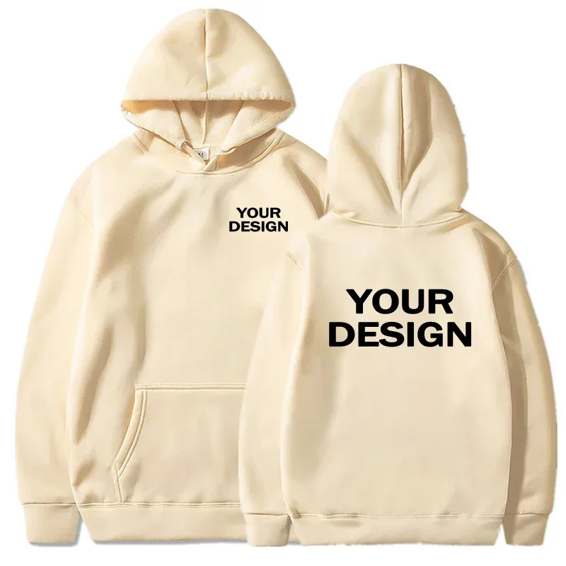 Niestandardowe nadruki Męskie damskie bluzy Luźna odzież na co dzień Bluzy w jednolitym kolorze Z długim rękawem Z kapturem Osobowość Streetwear Bluzy