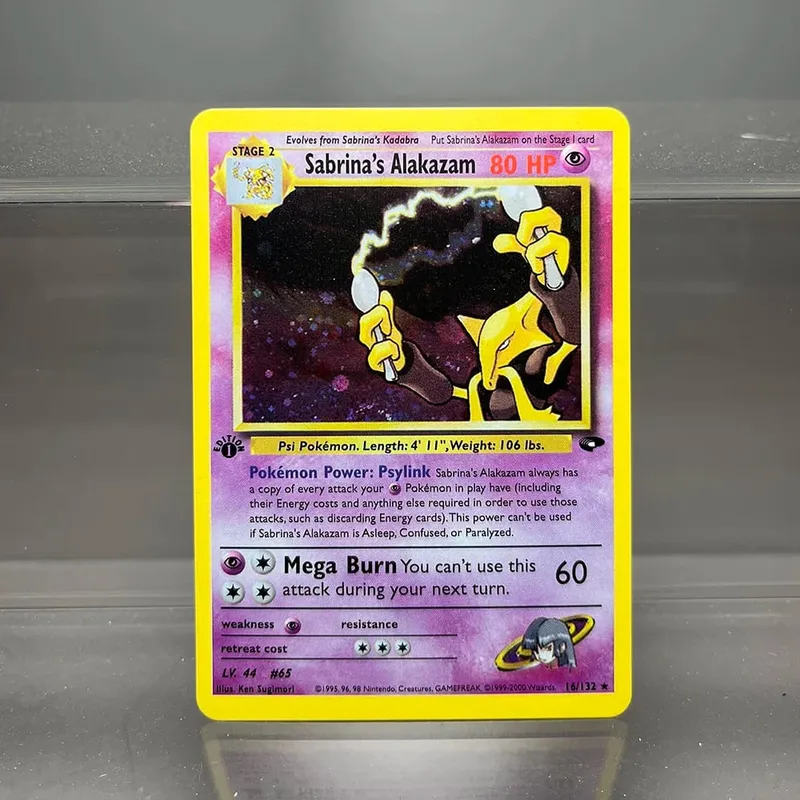 PKM Cards 1st Edition Gym Challenge 1996 Base Set Single Foil Cards Mewtwo Gengar Raichu Game Collection Cards PTCG Proxy Cards — image 19