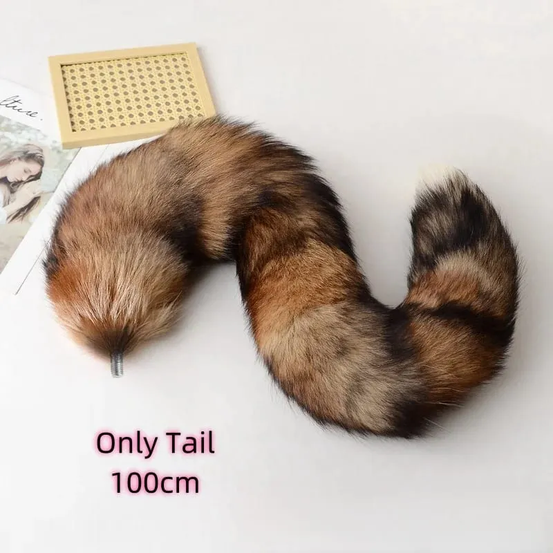 30-100cm Sexy Real Fox Tails with Separable Funny Butt Plug for Couple BDSM Cosplay Adult Sweet Love Games Sex Toys — image 14