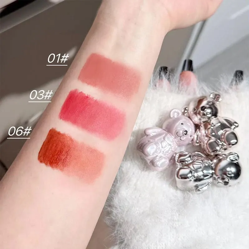 ART VALUE 7PC Makeup Sets Include 3 Colors Matte Lip Mud 1 Pressed Powder 1 Blush 1 Eyes Palette 1 Necklace Beauty Makeup Sets